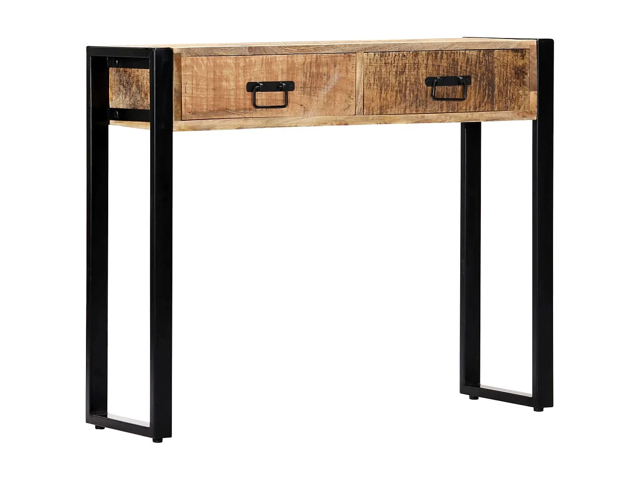 Consoletafel 90 x 30 x 75 cm Massief mangohout