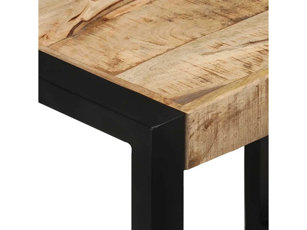 Mesas nido 3 piezas Madera maciza de mango