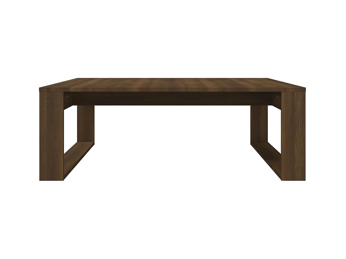 Table basse Chêne marron 100x100x35 cm Bois d'ingénierie