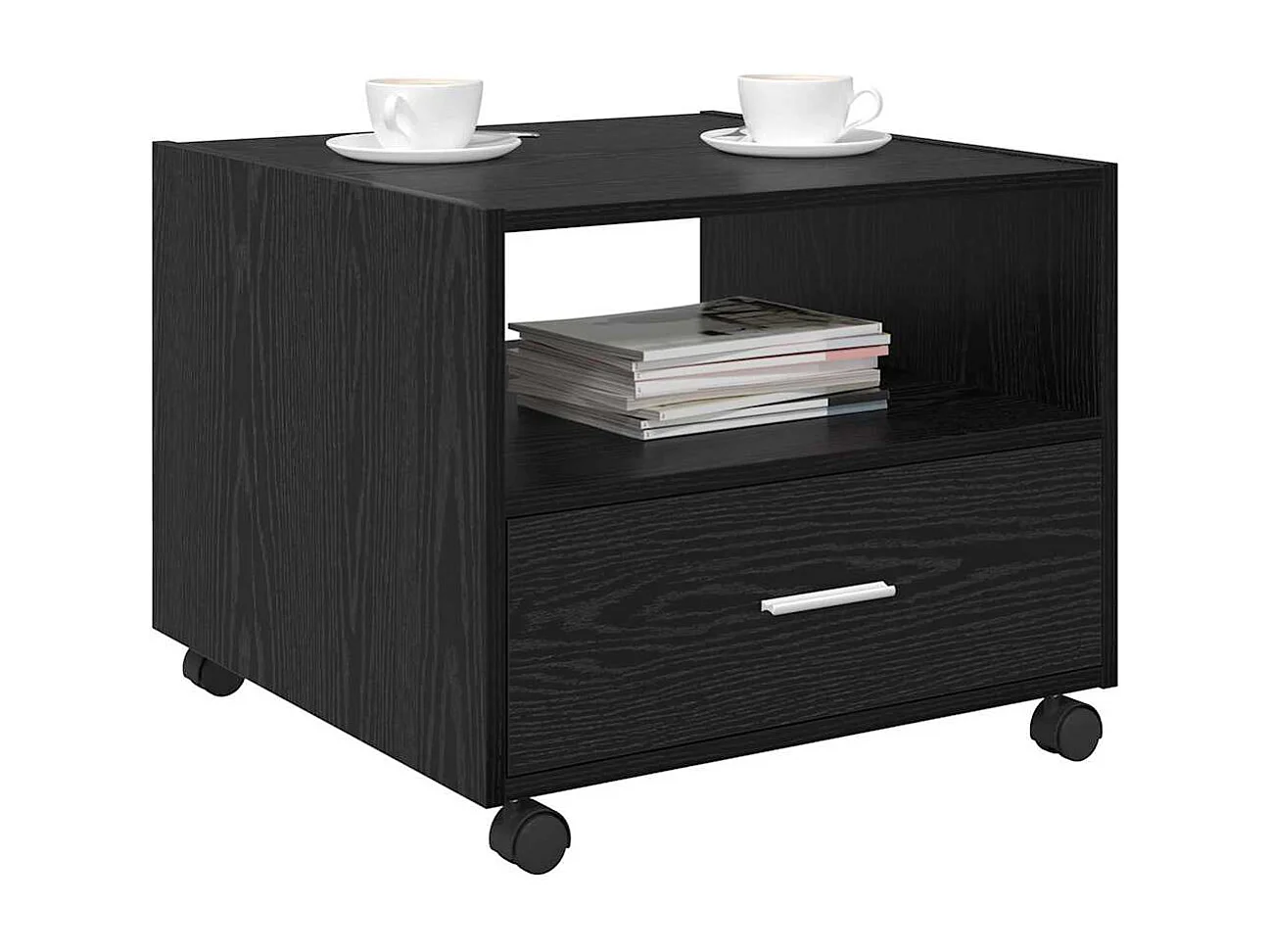Couchtisch Schwarze Eiche 55 x 55 x 45 cm Holzwerkstoff