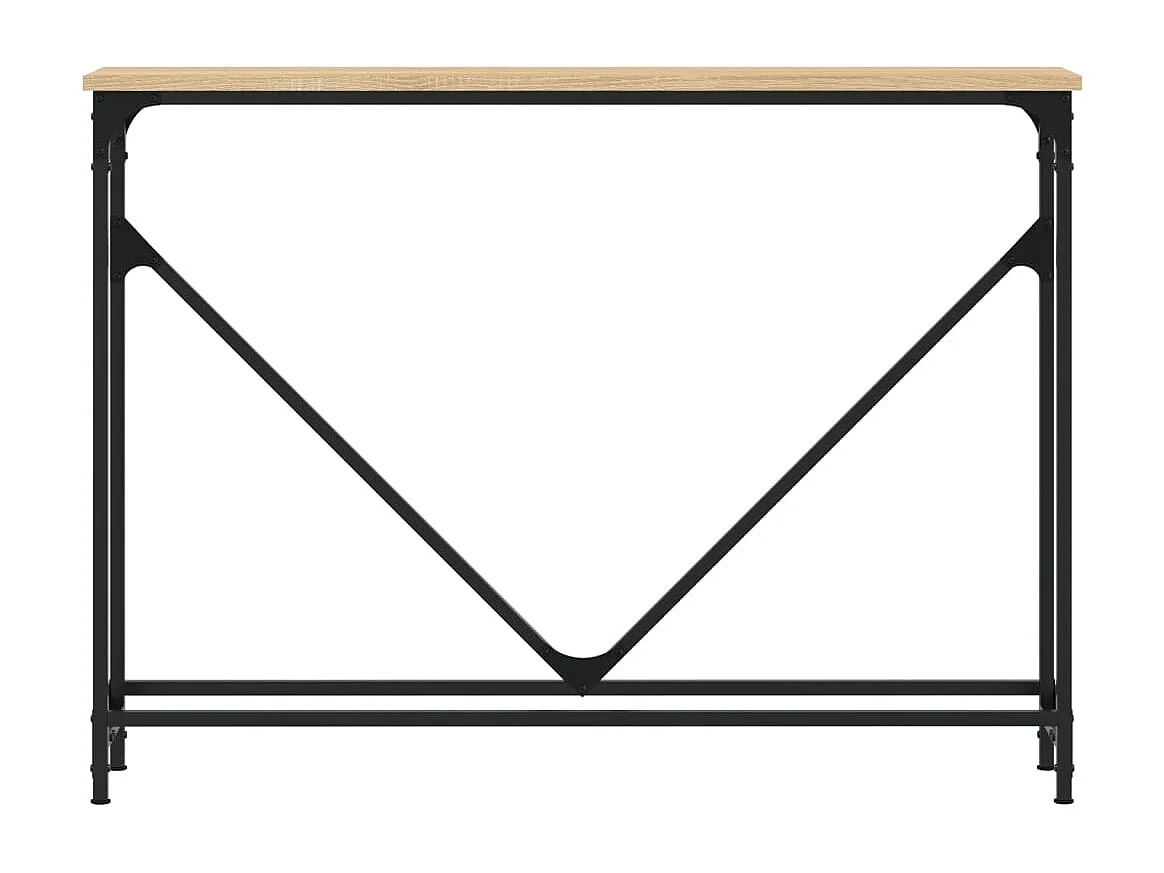 Table console chêne sonoma 102x22,5x75 cm bois d'ingénierie