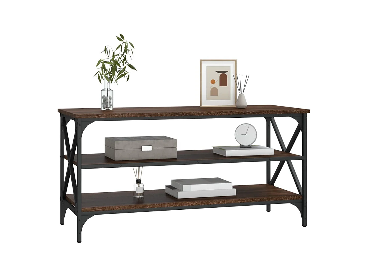 TV-meubel Bruin eiken 100x40x50 cm Technisch hout