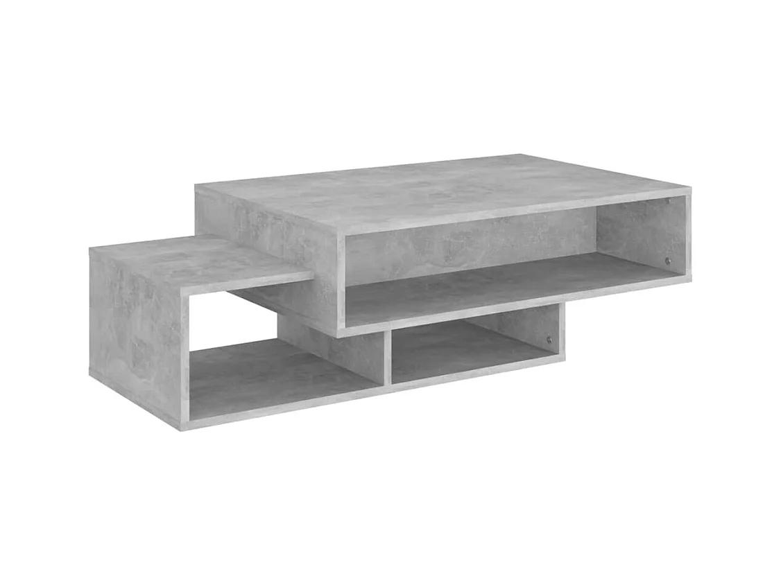 Table basse Gris béton 105x55x32 cm Bois d’ingénierie