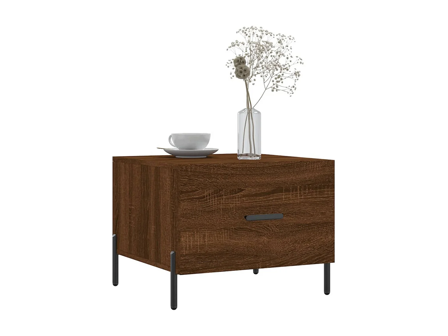 Table basse Chêne marron 50x50x40 cm Bois d'ingénierie