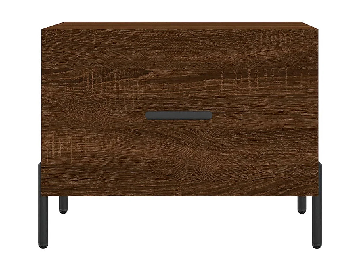 Table basse Chêne marron 50x50x40 cm Bois d'ingénierie