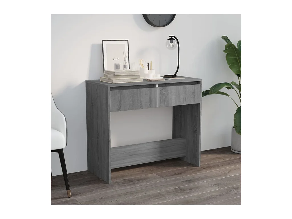 Consolle Sonoma grigio 89x41x76,5 cm in legno ingegnerizzato