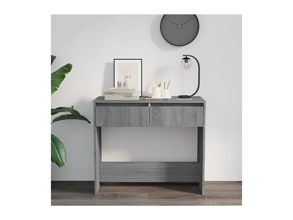 Consolle Sonoma grigio 89x41x76,5 cm in legno ingegnerizzato