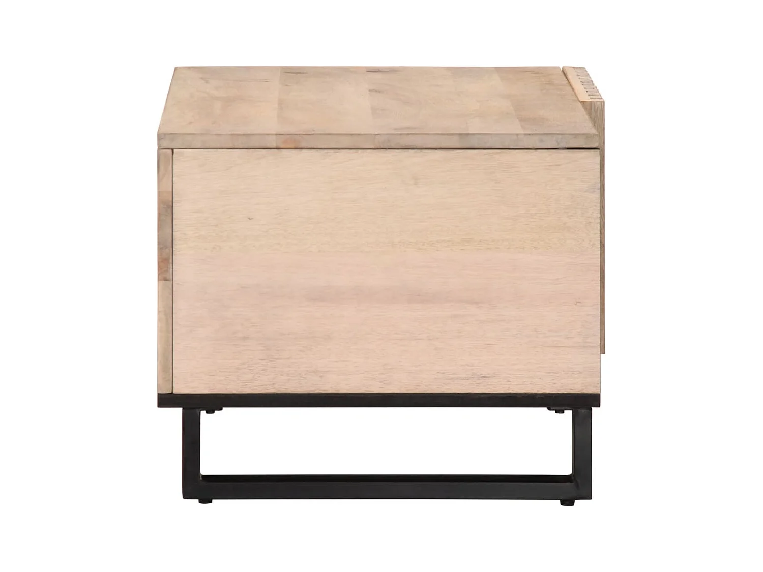 Witte salontafel 80x51x40 cm massief mangohout