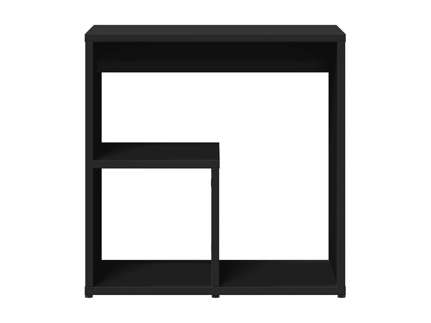 Mesa auxiliar Negra 50x30x50 cm Madera de ingeniería