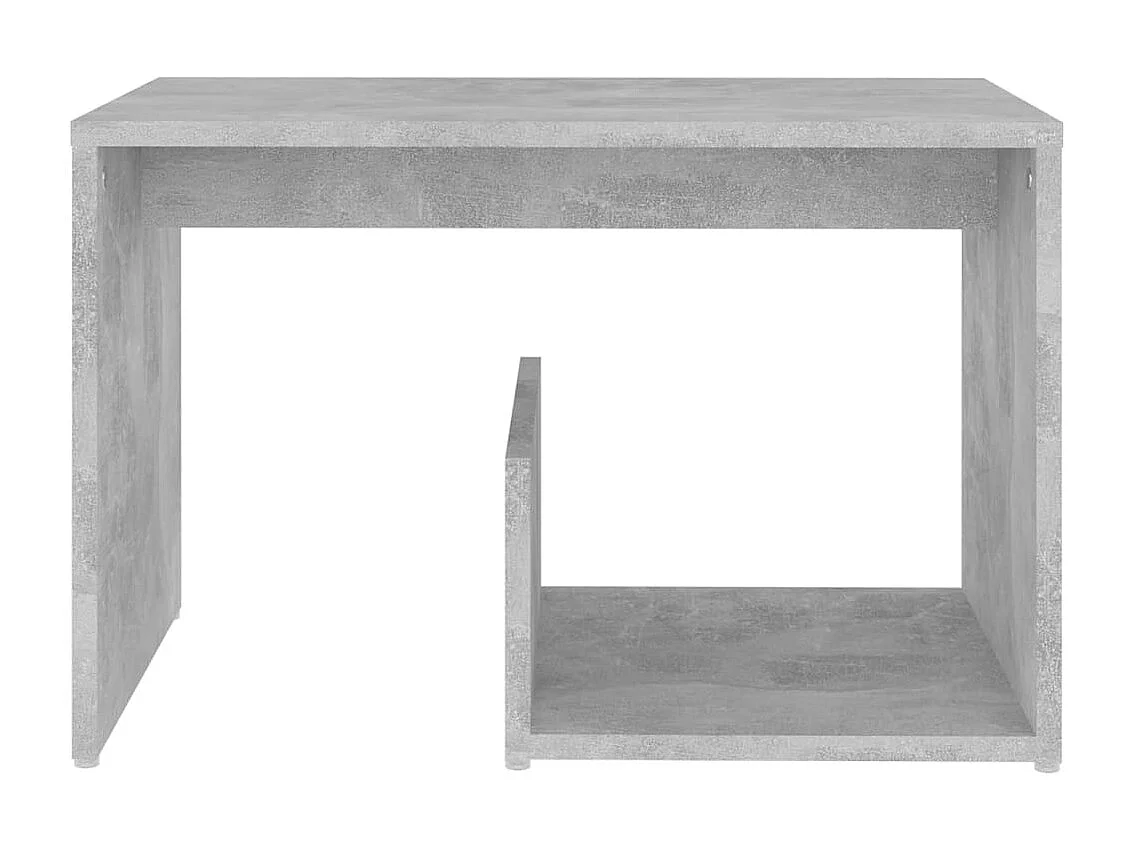 Table d'appoint Gris béton 59x36x38 cm Aggloméré