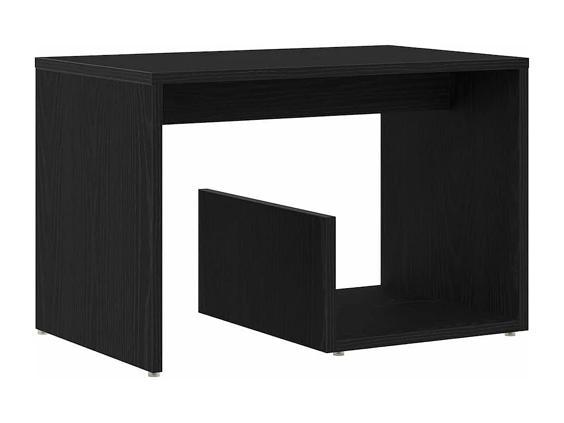 Table d'Occasion Chêne Noir 59 x 36 x 38 cm Bois d'ingénierie