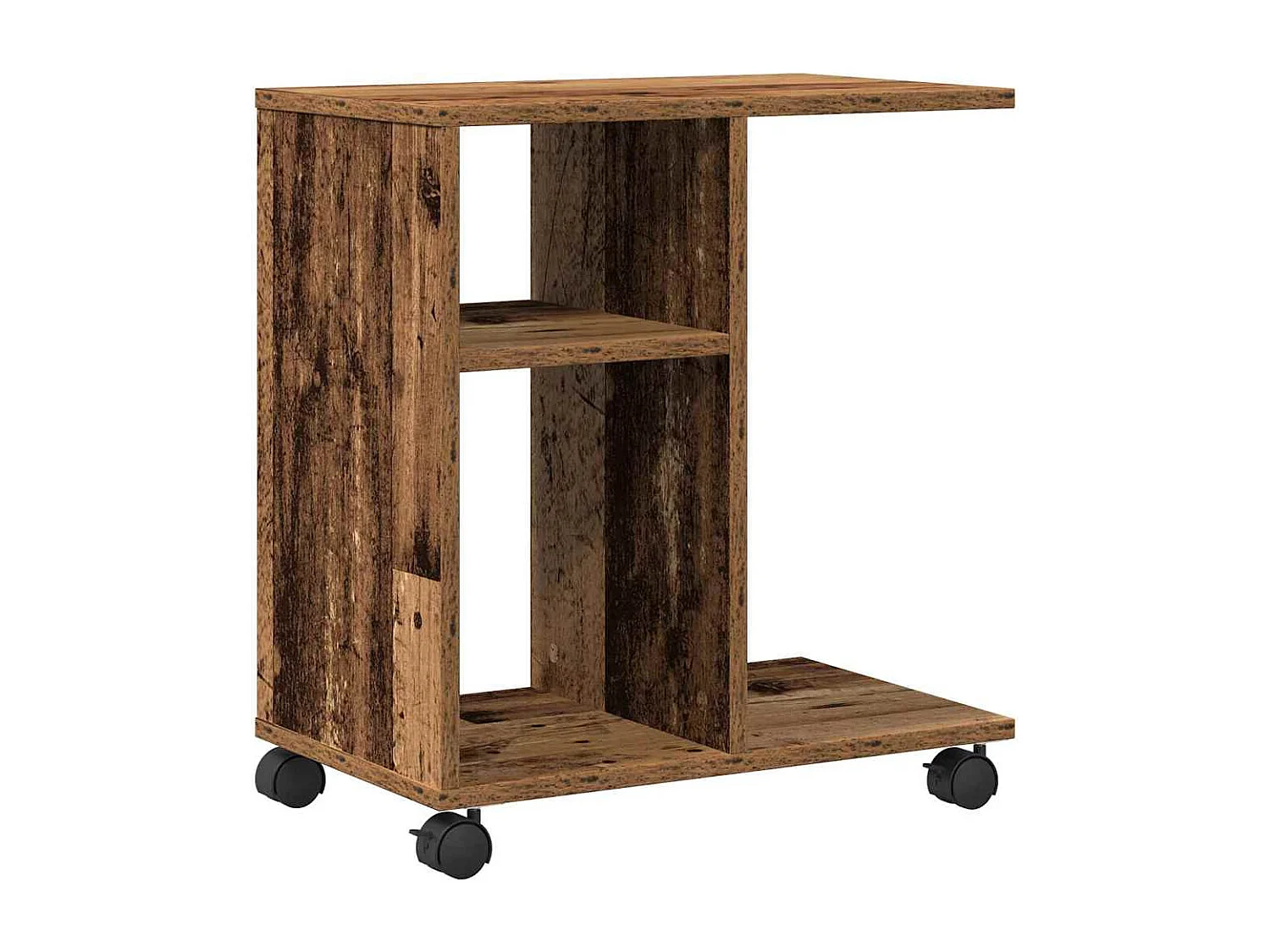 Table d'appoint Bois ancien 50 x 30 x 55 cm Bois d'ingénierie