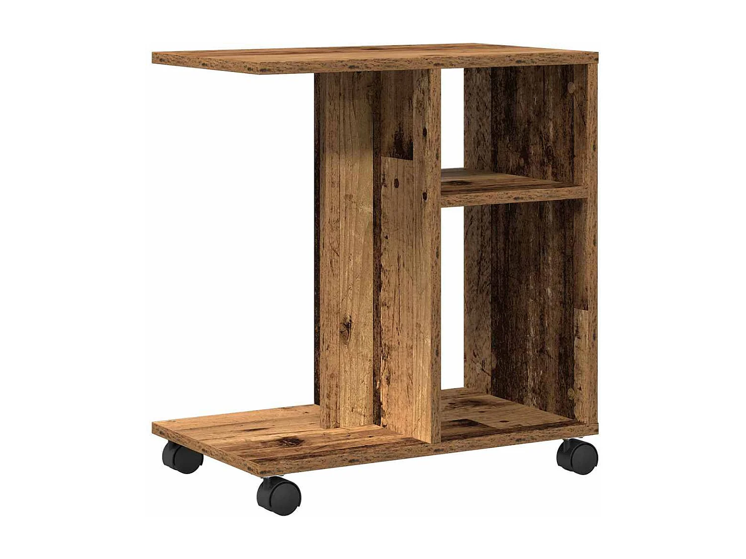 Table d'appoint Bois ancien 50 x 30 x 55 cm Bois d'ingénierie