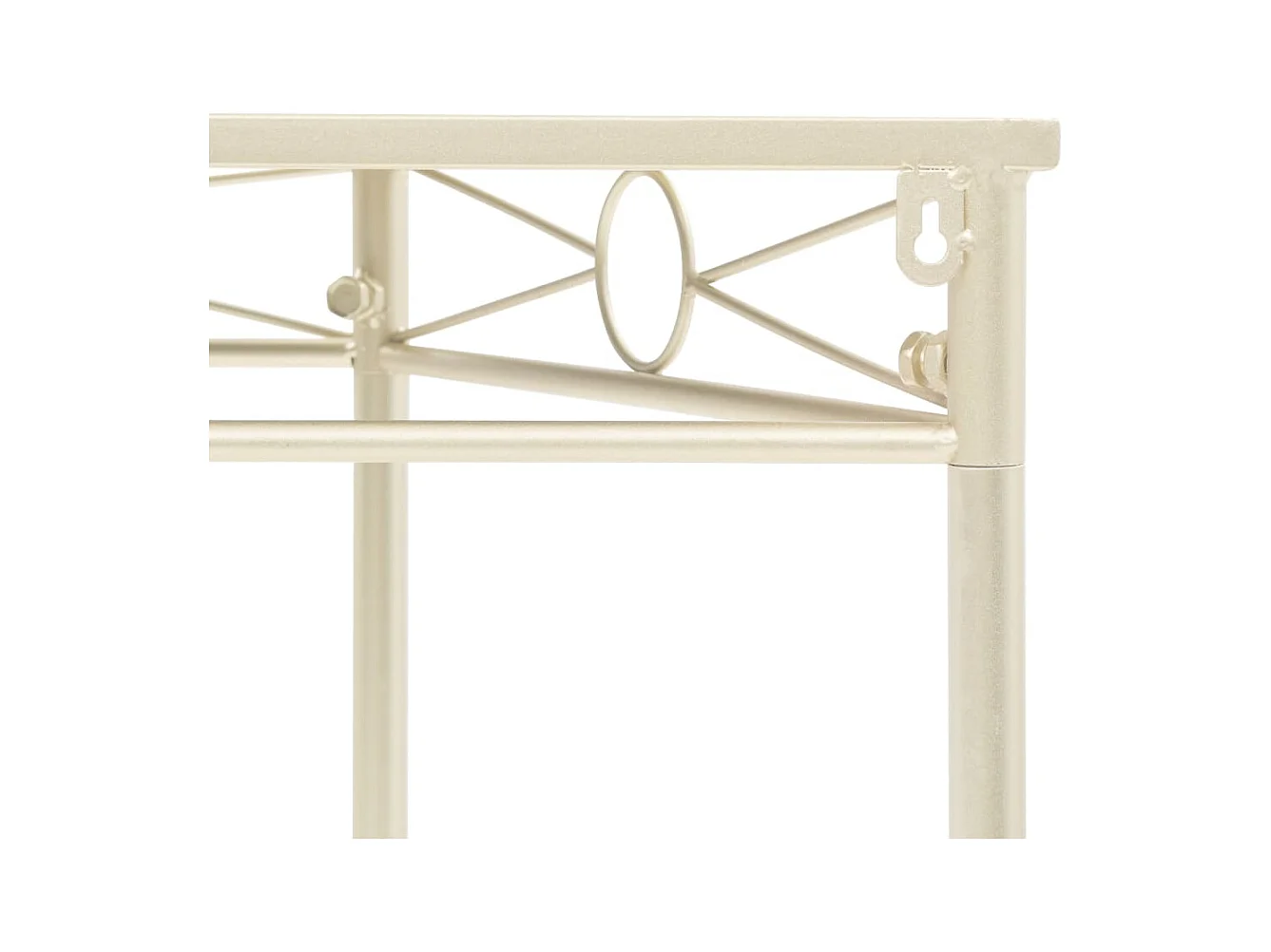 Vintage metalen bijzettafel 87 x 34 x 73 cm goud