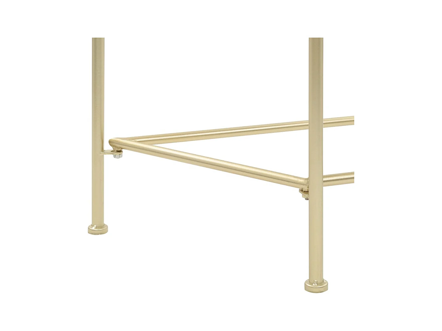 Vintage metalen bijzettafel 87 x 34 x 73 cm goud