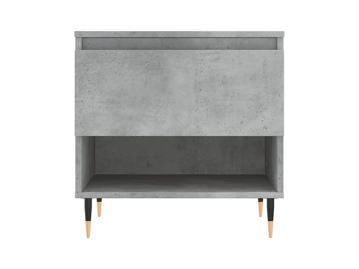 Table basse gris béton 50x46x50 cm bois d'ingénierie