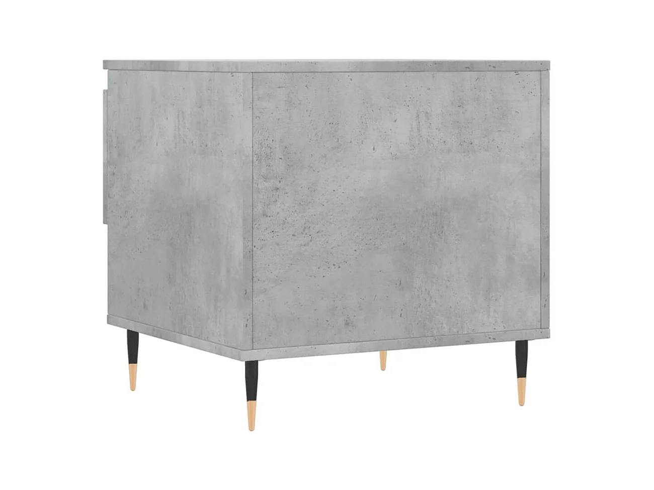 Table basse gris béton 50x46x50 cm bois d'ingénierie