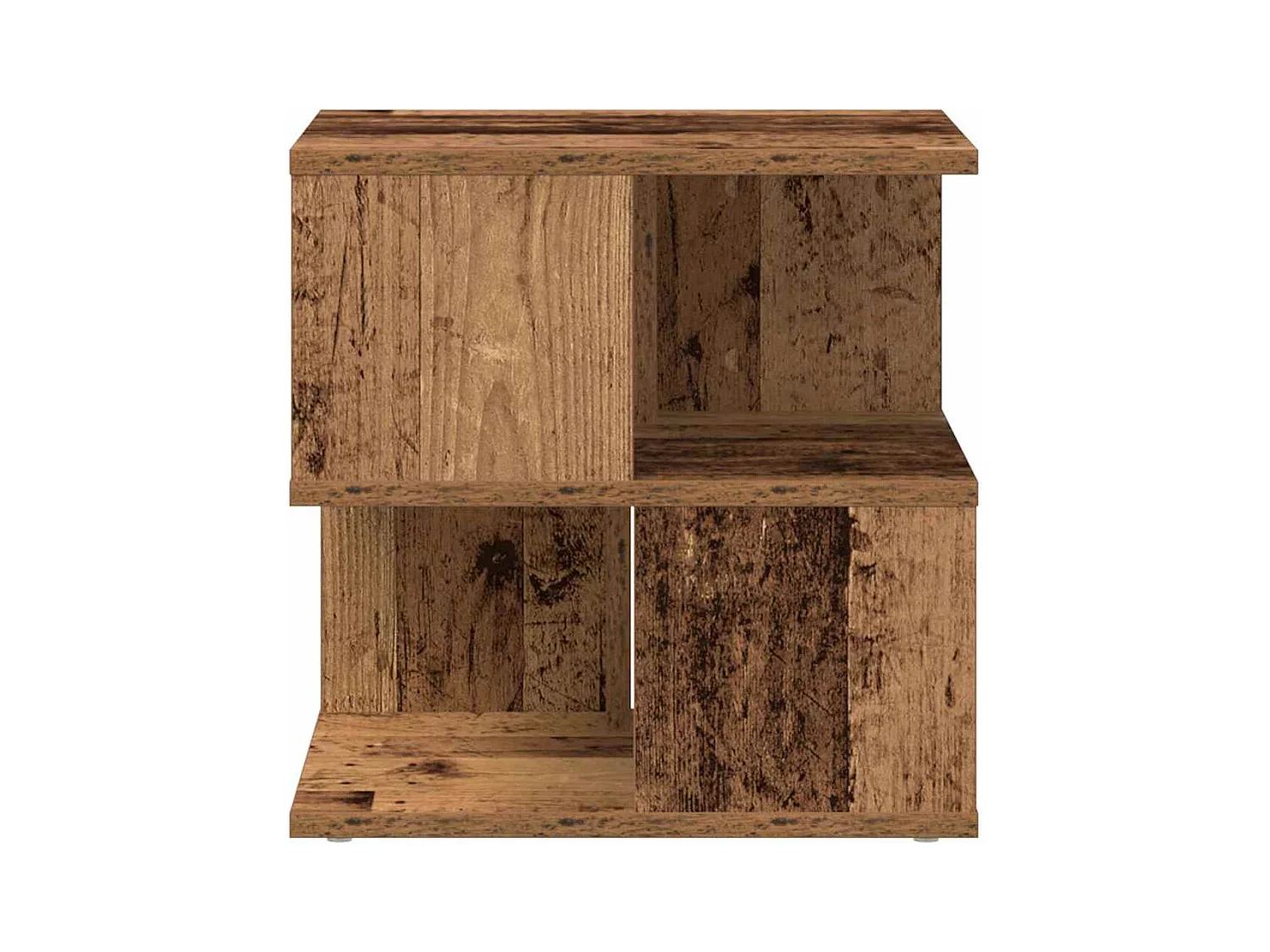 Tavolino laterale in legno antico 40 x 40 x 40 cm Legno ingegnerizzato