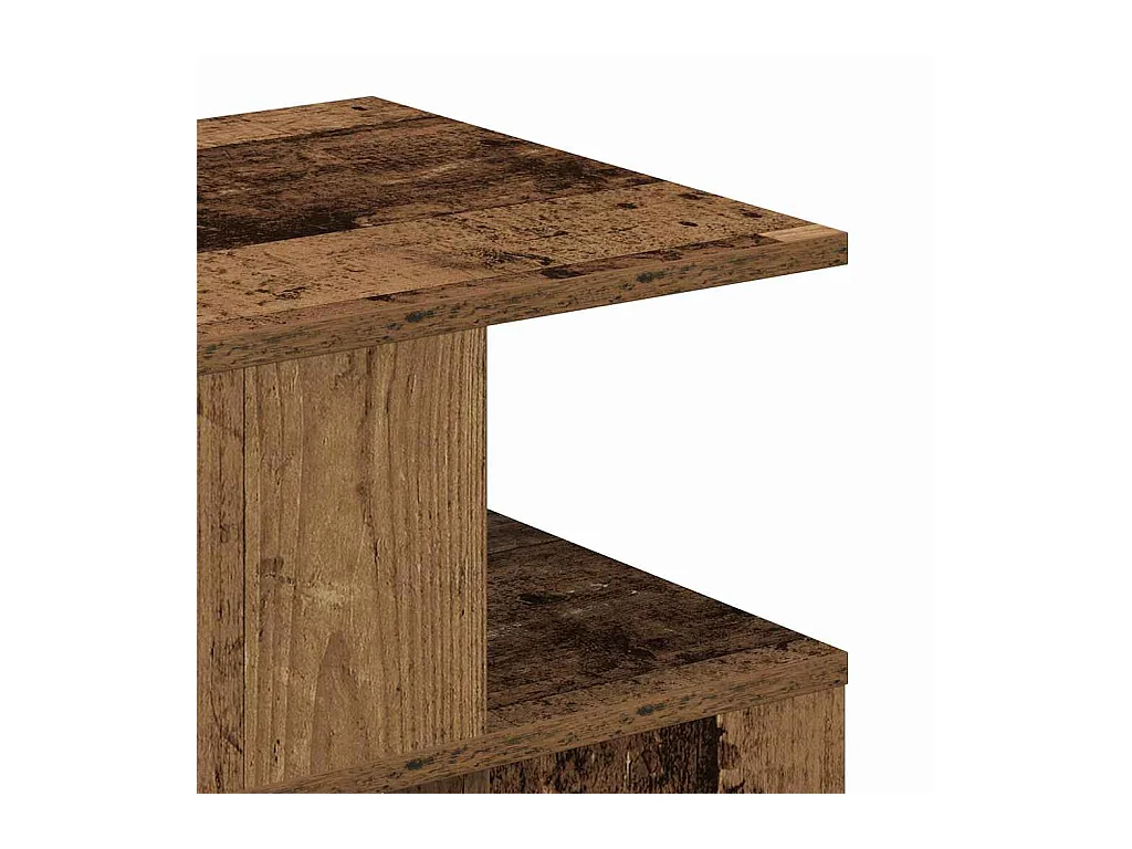 Tavolino laterale in legno antico 40 x 40 x 40 cm Legno ingegnerizzato