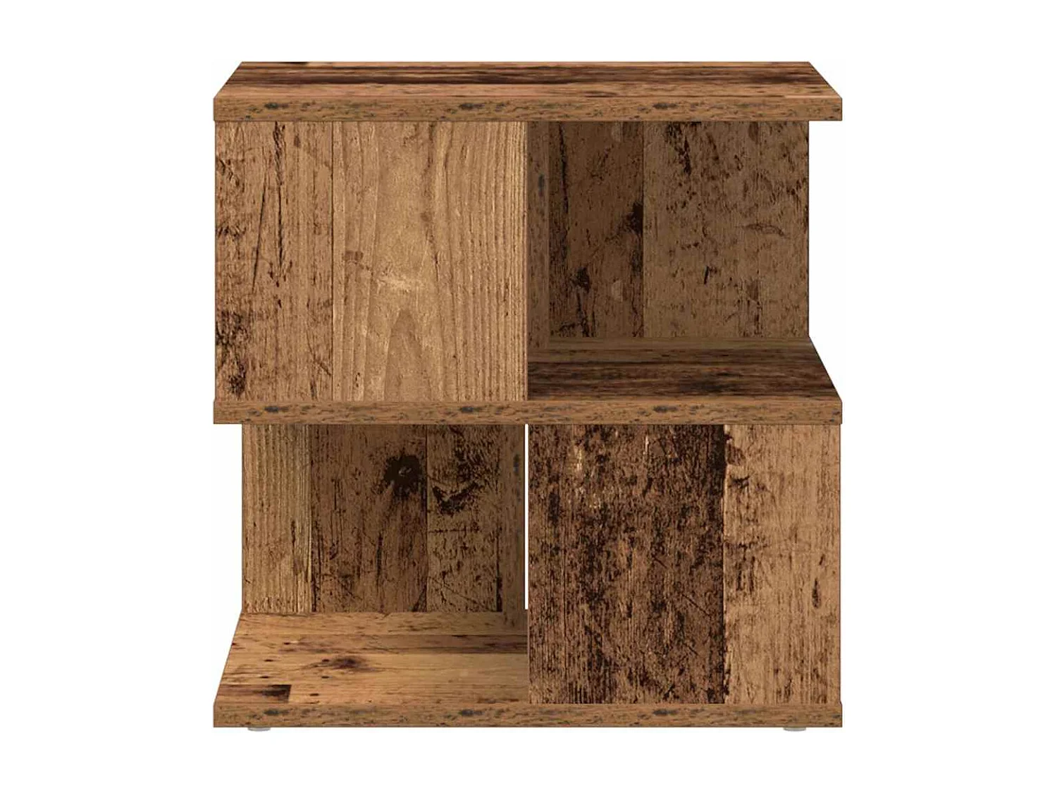 Tavolino laterale in legno antico 40 x 40 x 40 cm Legno ingegnerizzato