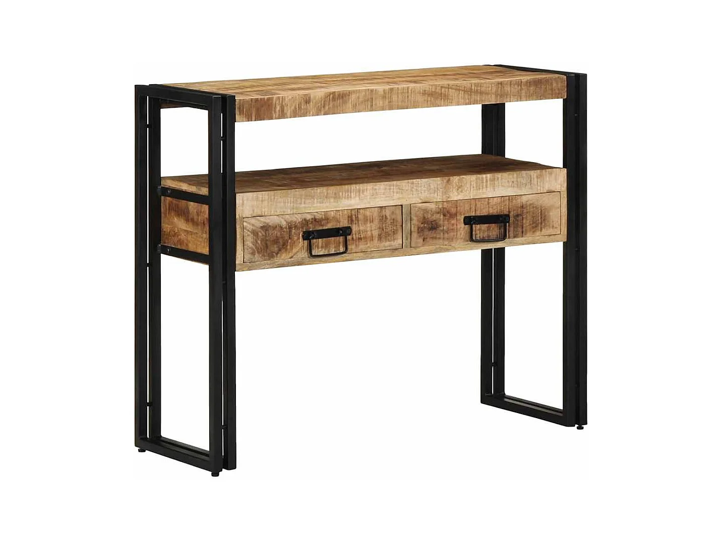 Table console Marron 90 x 33 x 75 cm bois de manguier massif
