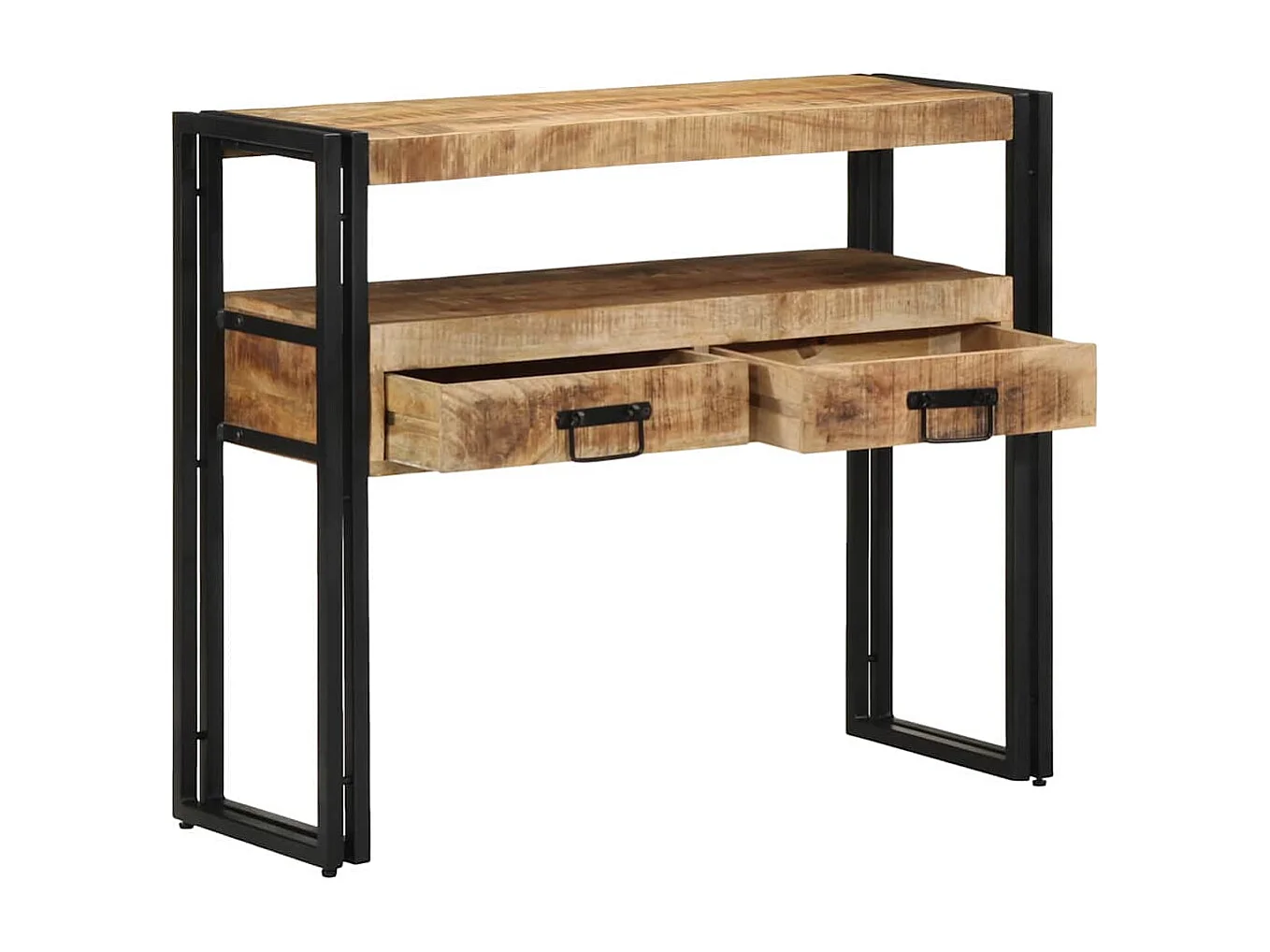 Tavolo consolle Marrone 90 x 33 x 75 cm in legno massello di mango