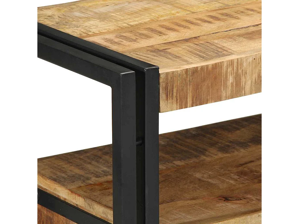 Tavolo consolle Marrone 90 x 33 x 75 cm in legno massello di mango