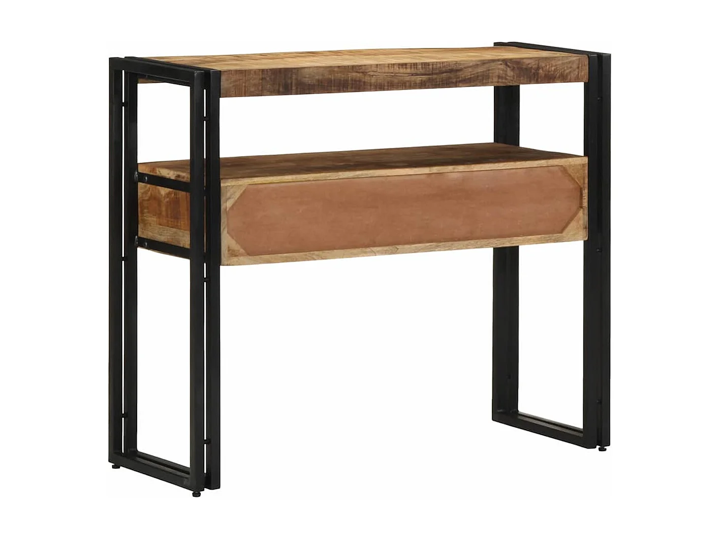 Tavolo consolle Marrone 90 x 33 x 75 cm in legno massello di mango