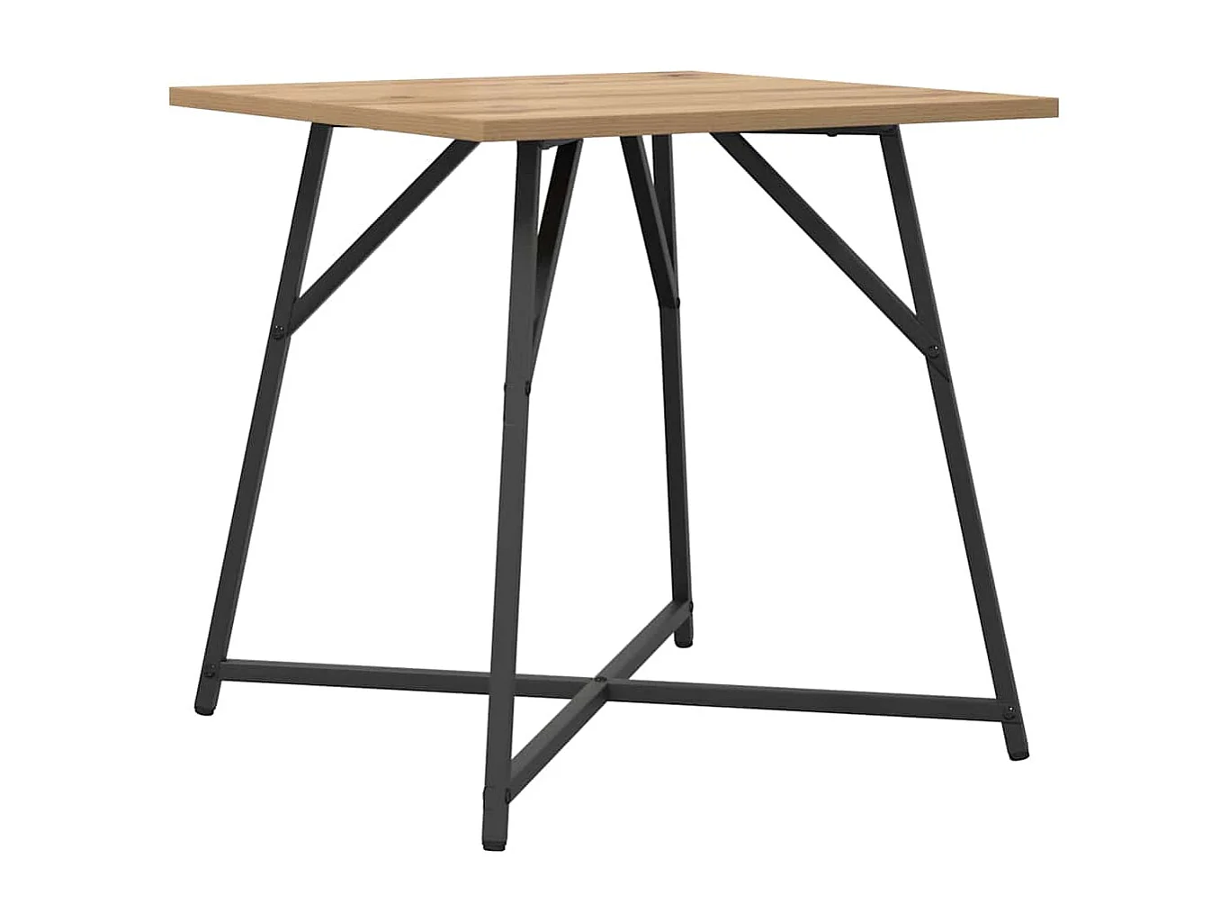 Ensemble de tables d'appoint 2 pcs Chêne artisanal et noir