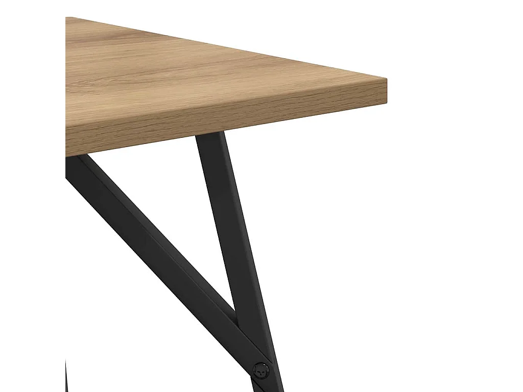 Ensemble de tables d'appoint 2 pcs Chêne artisanal et noir