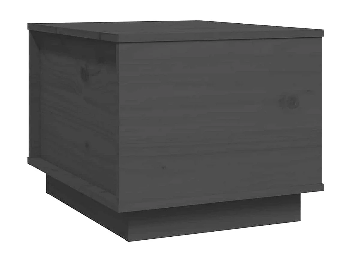 Salontafel Grijs 40x50x35 cm Massief grenenhout