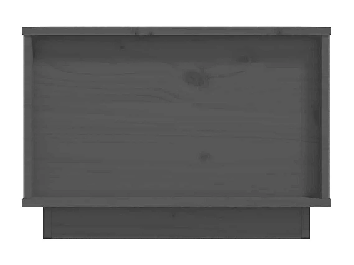 Salontafel Grijs 40x50x35 cm Massief grenenhout