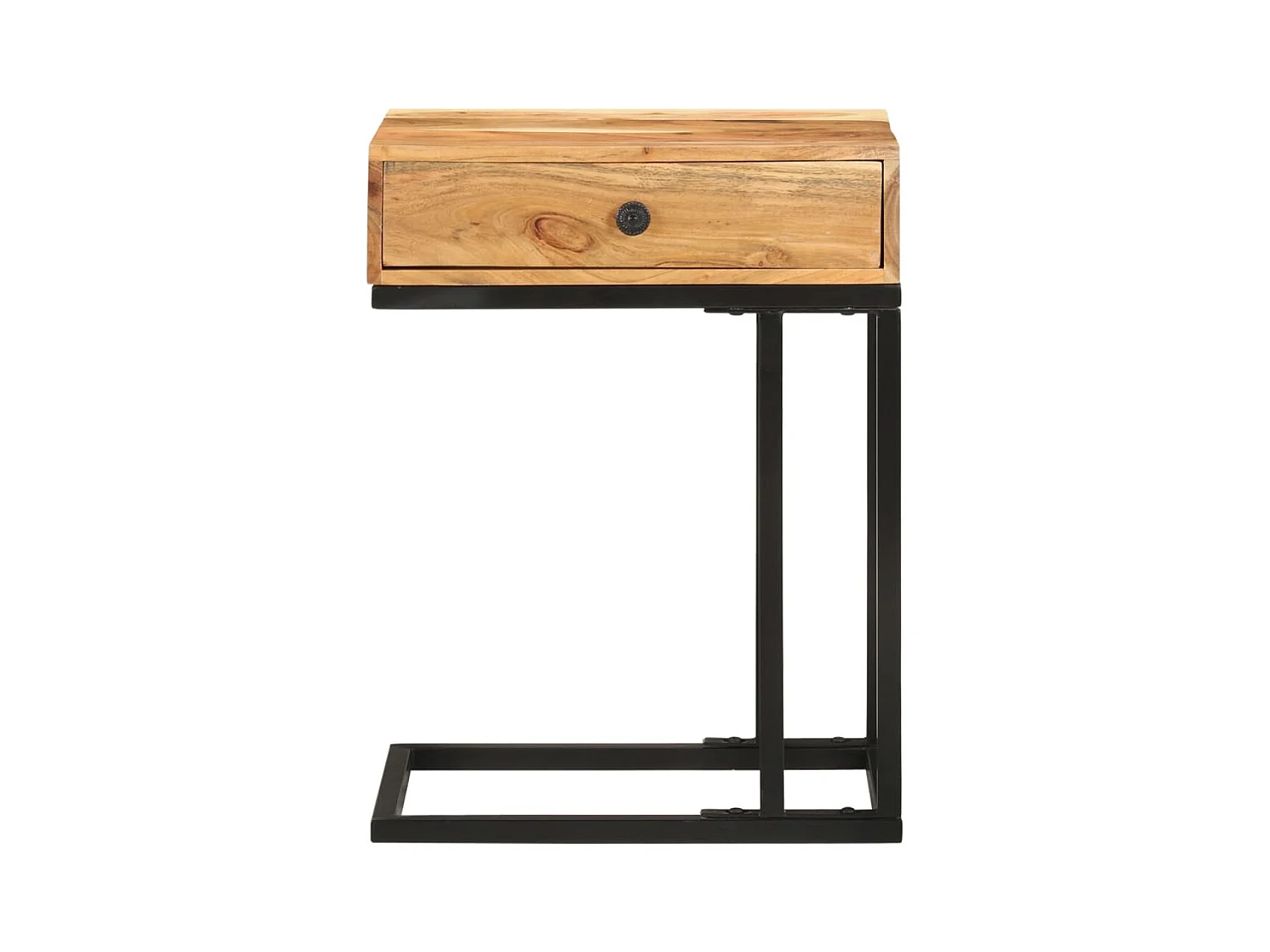 U-vormige bijzettafel 45x30x61 cm Massief acaciahout