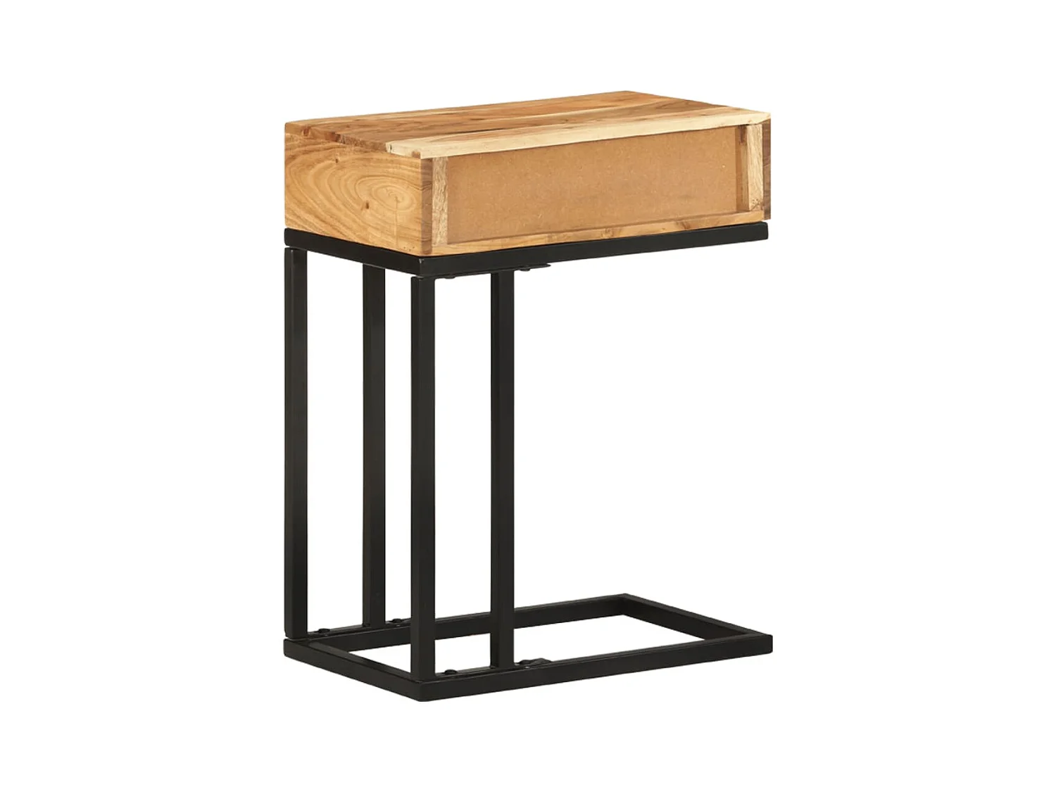 U-vormige bijzettafel 45x30x61 cm Massief acaciahout