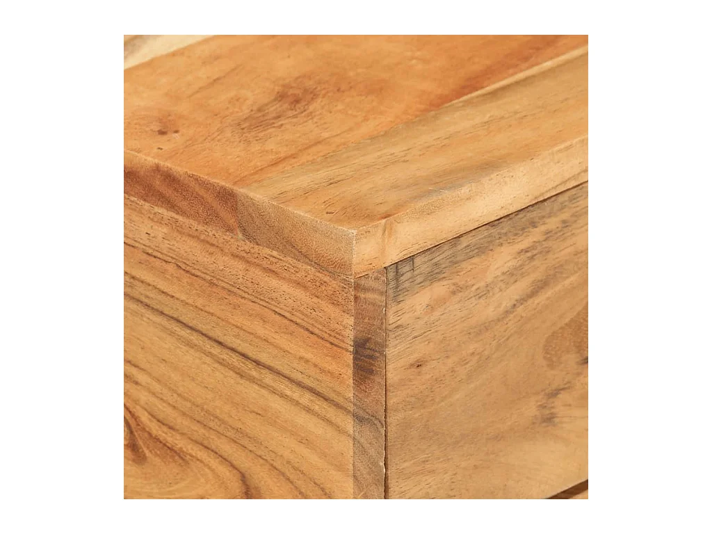 U-vormige bijzettafel 45x30x61 cm Massief acaciahout