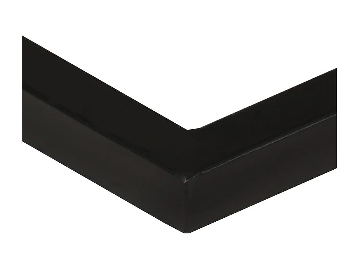 Tavolino laterale a forma di U 45x30x61 cm Legno massello di acacia