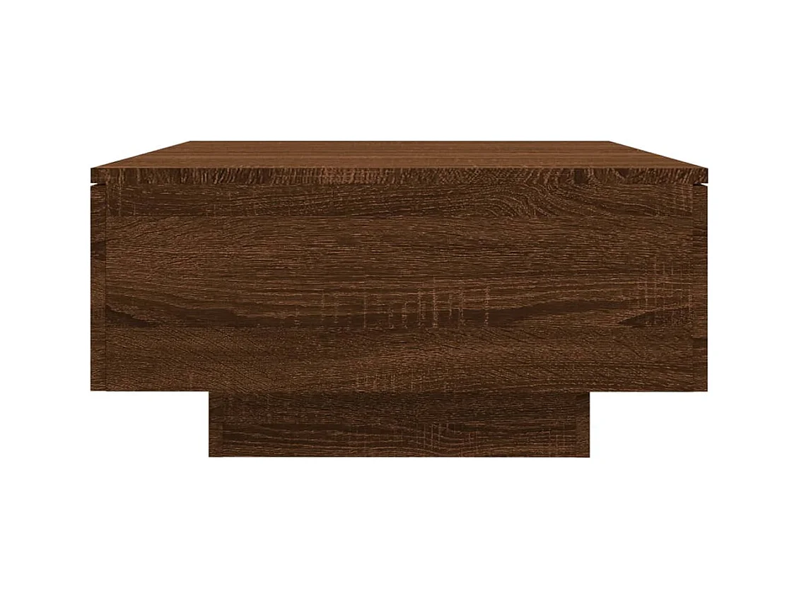 Salontafel Bruin eiken 90x60x31 cm Bewerkt hout