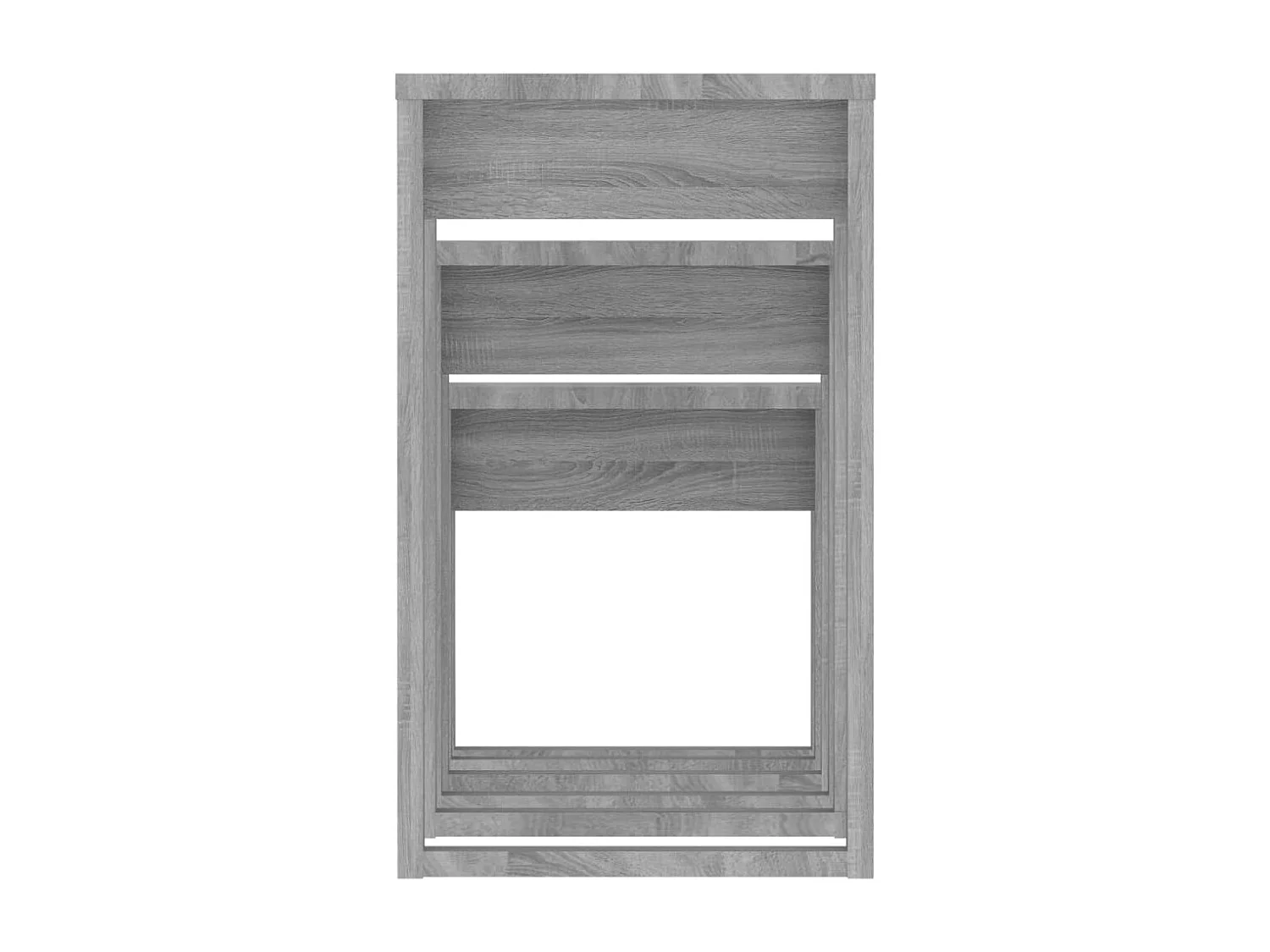 Tables gigognes 3 pcs Sonoma gris Bois d'ingénierie