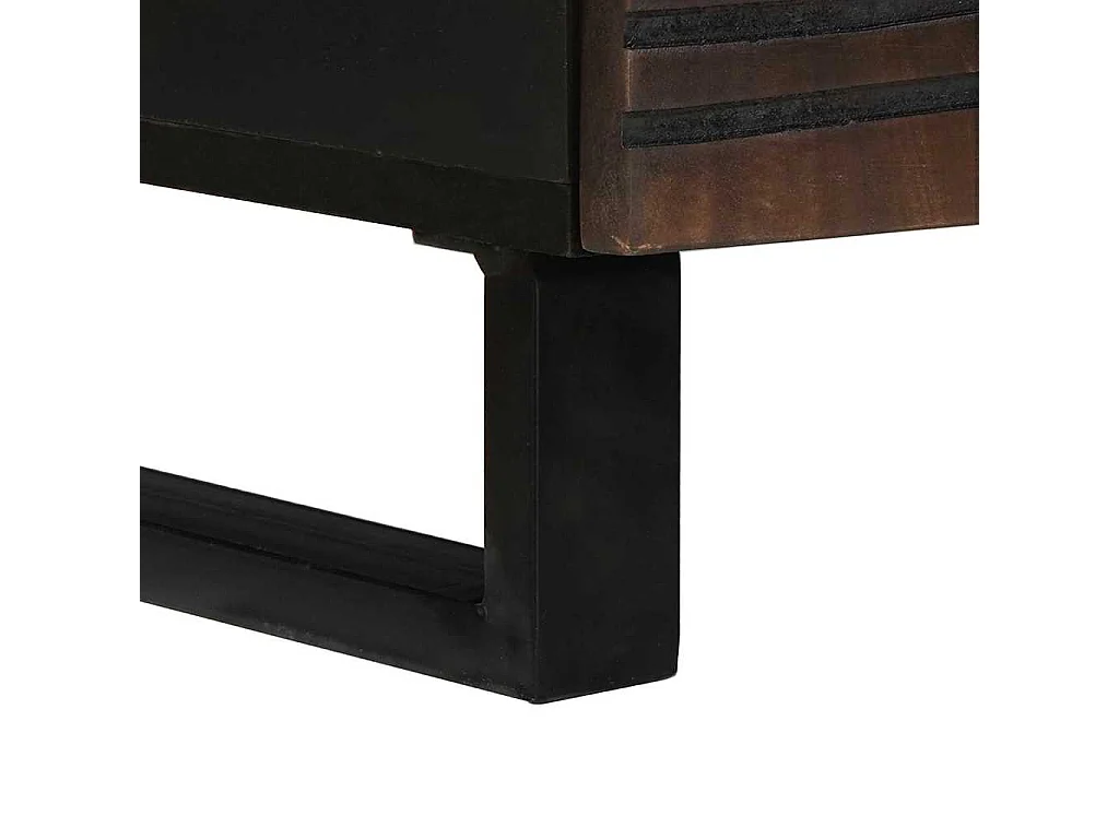 Table basse with Drawer Marron et Noir 80 x 54 x 40 cm