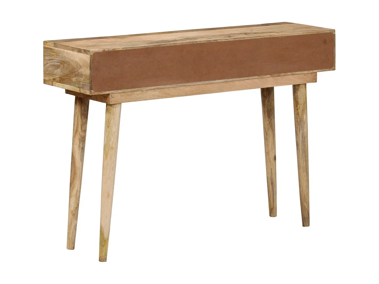 Tavolo consolle 110x30x75 cm in legno massello di mango