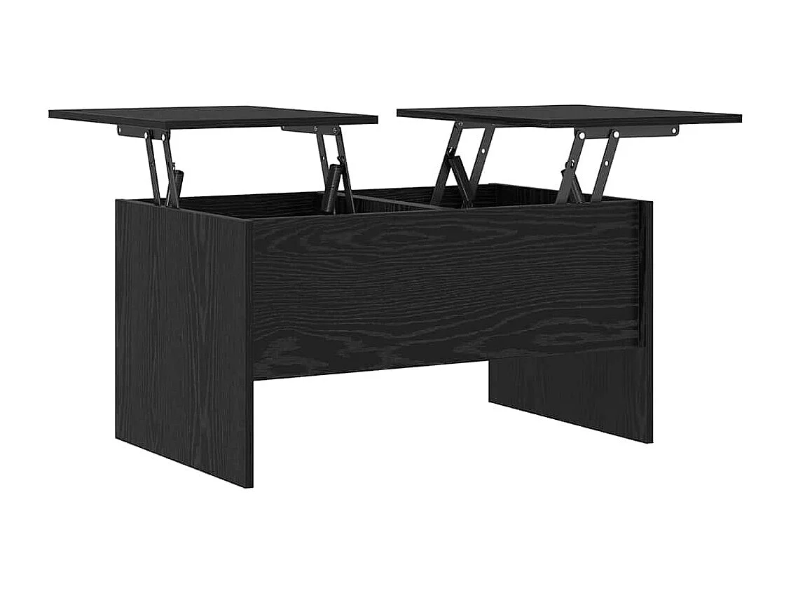 Table basse Chêne noir 80 x 50,5 x 42,5 cm Bois d'ingénierie