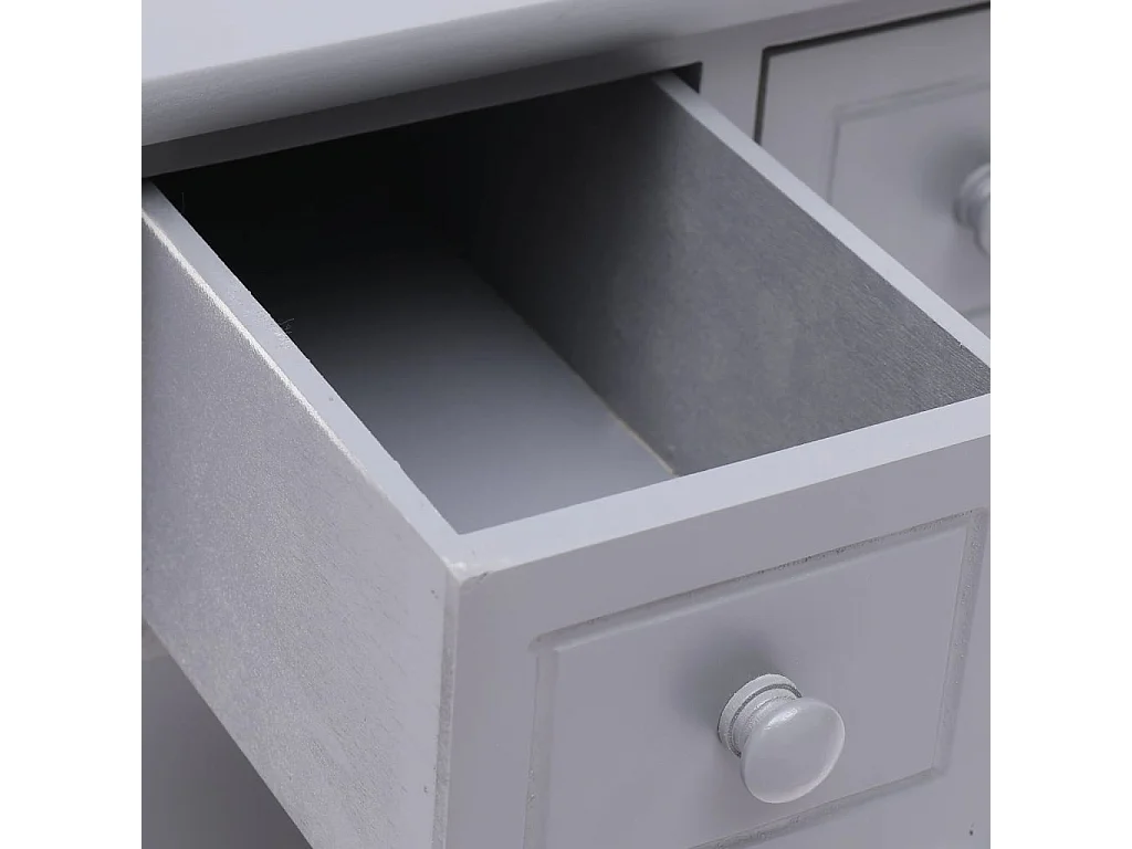 Table d'appoint Gris 40x40x40 cm Bois de Paulownia