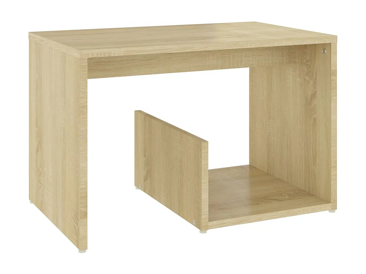 Table d'appoint chêne sonoma 59x36x38 cm bois d'ingénierie