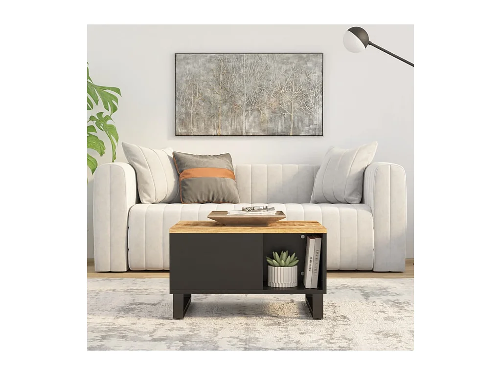 Table basse 60x50x35 cm bois de manguier massif