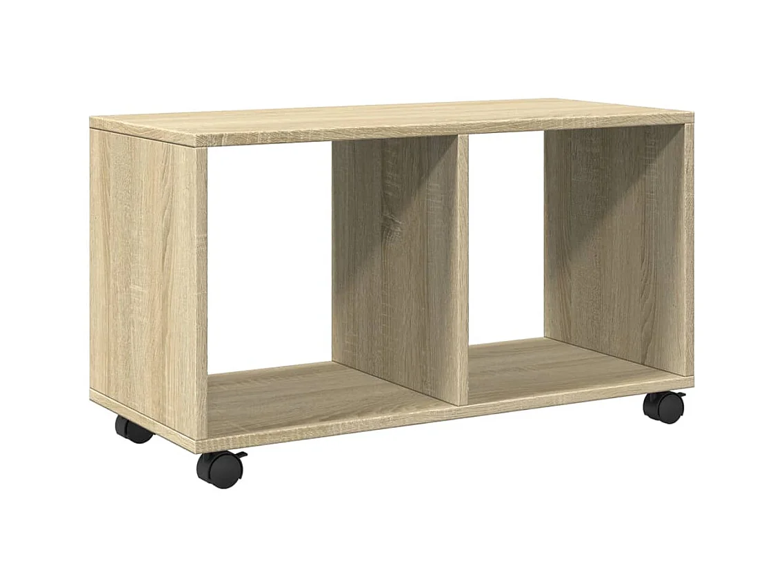 Armoire à roulettes chêne sonoma 72x33x42,5cm bois d’ingénierie