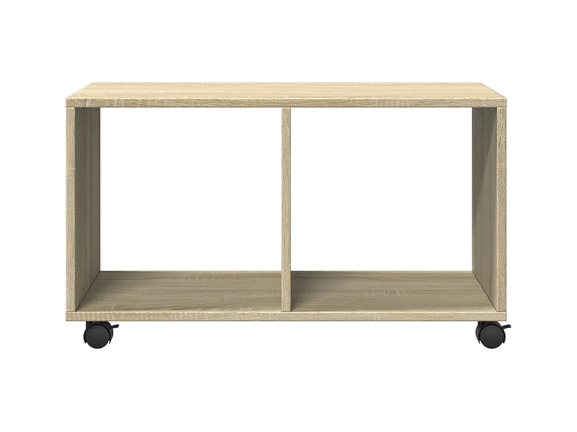 Armoire à roulettes chêne sonoma 72x33x42,5cm bois d’ingénierie