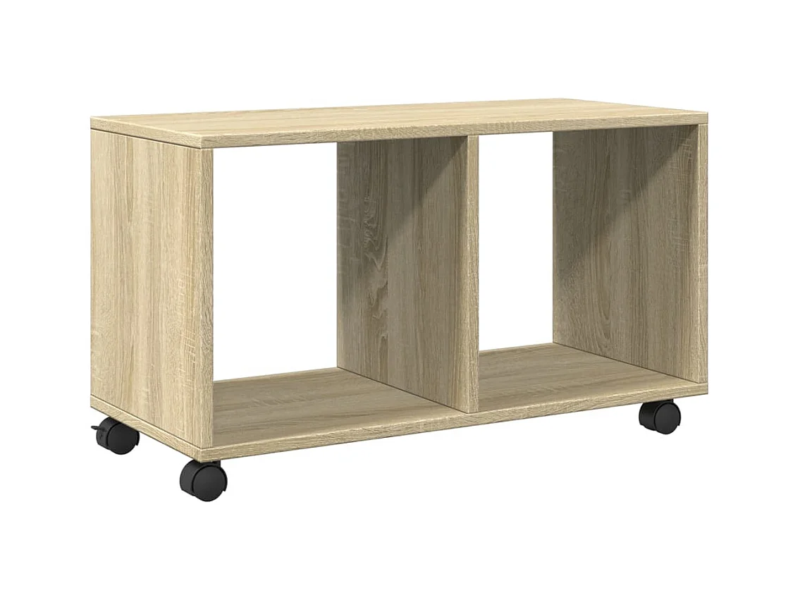 Armoire à roulettes chêne sonoma 72x33x42,5cm bois d’ingénierie