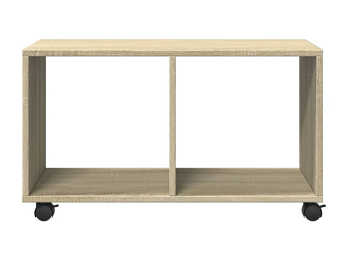 Armoire à roulettes chêne sonoma 72x33x42,5cm bois d’ingénierie