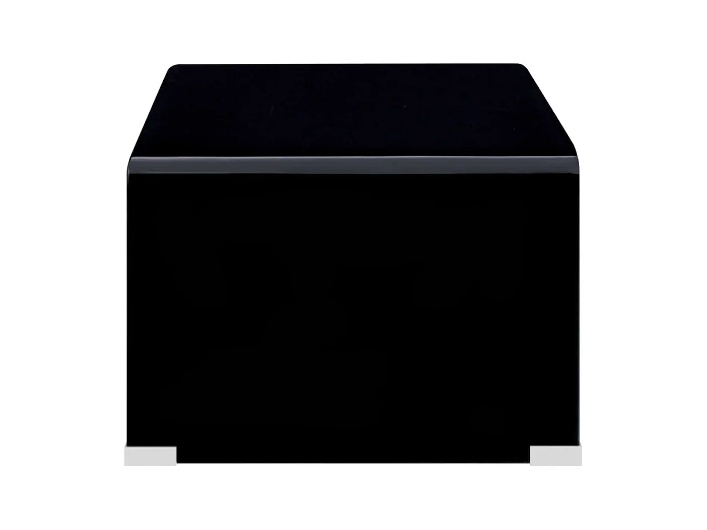 Table basse Noir 98 x 45 x 31 cm Verre trempé
