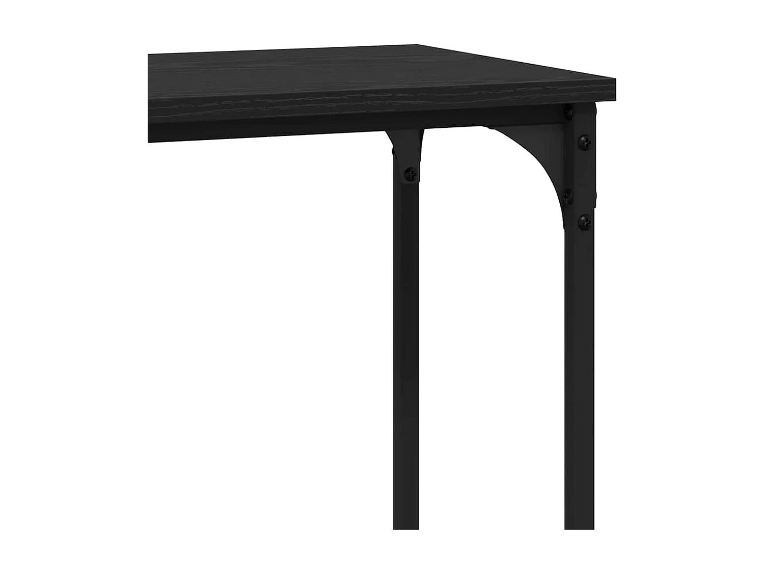 Tavolo consolle Rovere nero 101 x 30,5 x 75 cm Legno ingegnerizzato